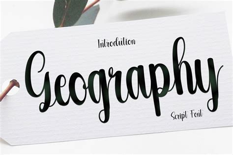 Geography Font by Preketek texs · Creative Fabrica