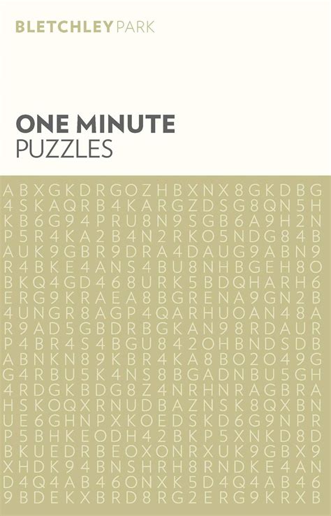 Buy Bletchley Park One Minute Puzzles (Bletchley Park Puzzles, 6) Book ...