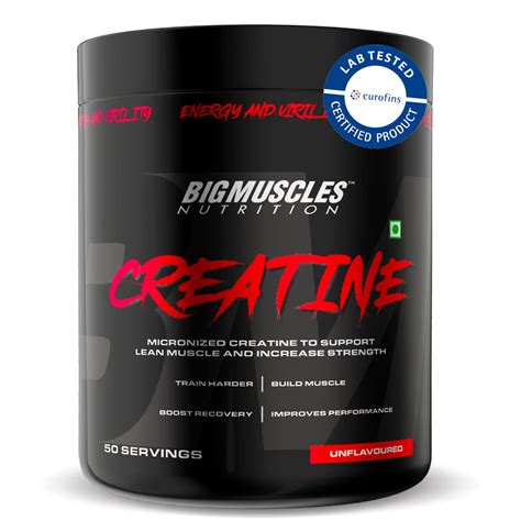 Bigmuscles Nutrition Creatine [50 Servings, Unflavoured] | Micronized ...