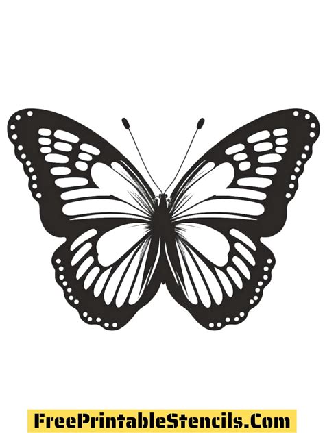 55 Free Printable Butterfly Stencils, Silhouettes and Templates