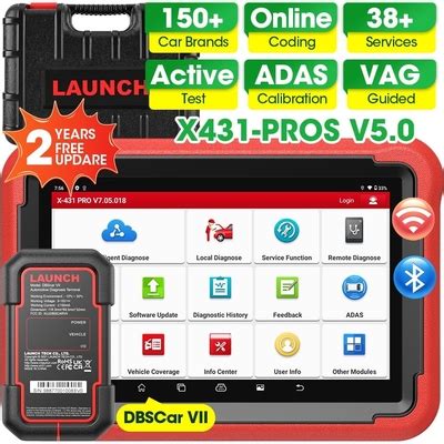 LAUNCH X431 PROS V+ 5.0 Scan Tool, 38+ Resets, ECU India | Ubuy