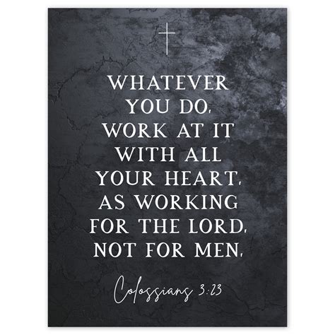 Colossians 3:23 Whatever You Do Work At it With All Your Heart ...