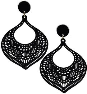 Flipkart.com - Buy Sajworld Designer modern black earrings for women ...