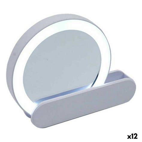 Specchio Luce LED 9 x 2 x 10 cm Bianco ABS (12 Unità) | Leroy Merlin