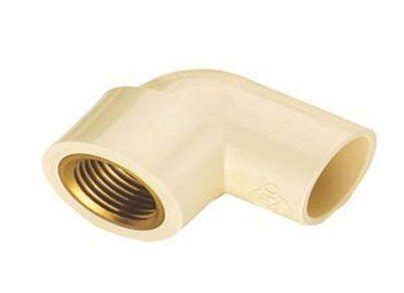 KT Hardware Solutions Astral 1/2 x 3/4-inch CPVC Plastic Brass Elbow 90 ...