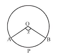 In fig.,O is the centre of a circle.The area of sector OAPB is 5/18 of ...