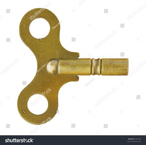 Old Brass Windup Key Brass Scratched Stock Photo 3251036 - Shutterstock