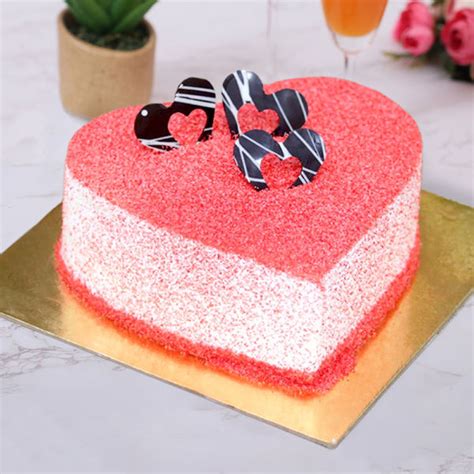 Buy/send Lovely Red Velvet Heart Shape Cake order online in Chennai ...