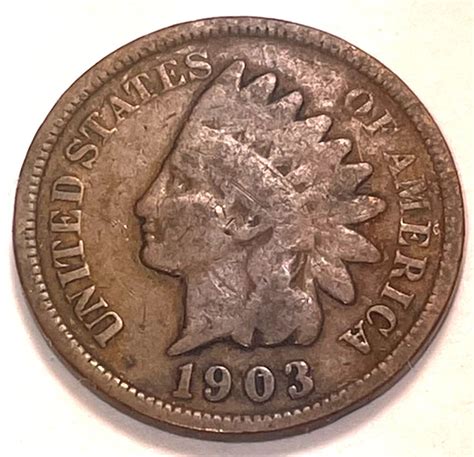 1903 Indian Head Cent Bronze Composite Penny. 4424 - For Sale, Buy Now ...