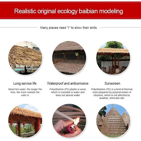 Artificial Roof Thatch Straw Roof Thatch Palm Thatch India | Ubuy