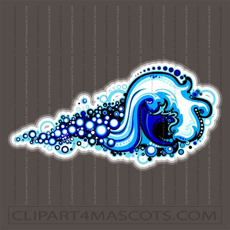 Ocean Wave Clip Art | Vector Format | JPG EPS PNG AI