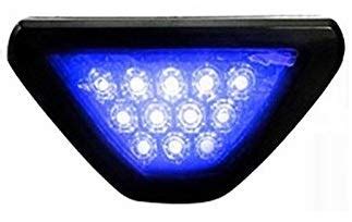 A2D Triangular 12 LED Brake Light with Flashers Blue For Maruti Suzuki ...