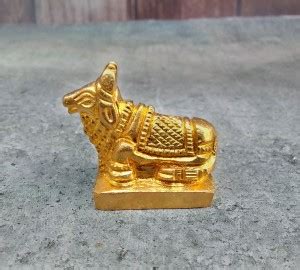 shinde exports small brass nandi idol statue vastu bull murti for pooja ...