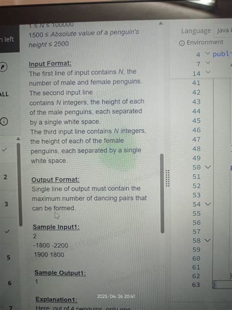 GoldMan Sachs OA | 2025 | Set 3 | Dancing Penguins - Desi QnA