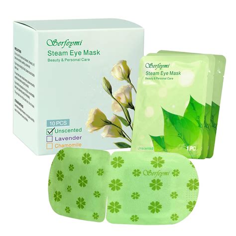 Amazon.com : Serfeymi 10 Packs Steam Eye Masks Relief Eye Fatigue, Eye Patch Self Heating Warm ...