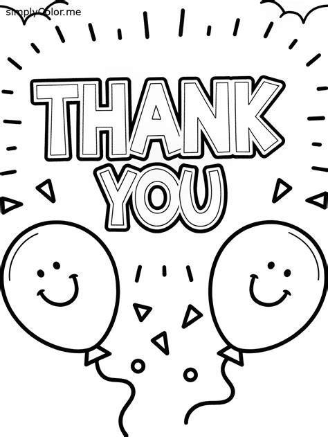 Thank you coloring page, bold and easy | Quote coloring pages, Printable coloring cards ...