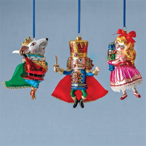 Nutcracker Suite Christmas Ornaments, Set Of 3 | Gump's