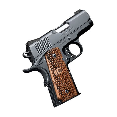 Kimber Ultra Raptor ll Custom Shop 45 ACP, 3" Barrel, Black, Wood Grip, 7rd - Impact Guns