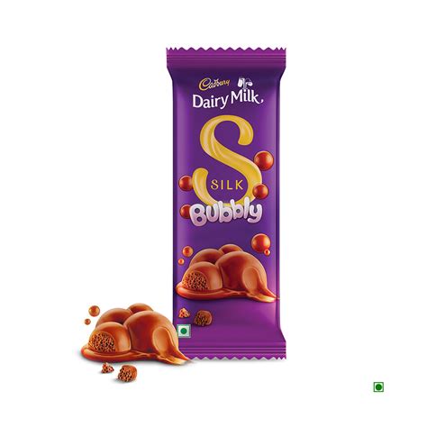 Cadbury Dairy Milk Silk Bubbly Chocolate Bar 120g – Cococart India