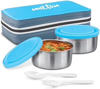 Buy MILTON Executive Lunch Insulated Tiffin, 2 Round Containers, 280 ml ...