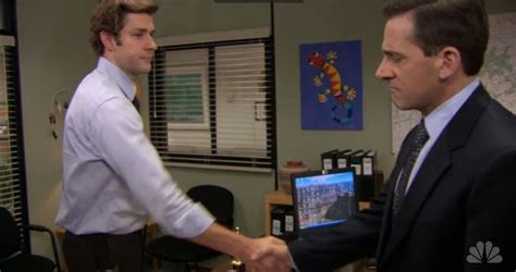 Michael Scott Handshake Meme Template Michael Scott Shaking Hands Meme ...