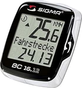 Buy Sigma Sport Germany Sigma Sport Accessories Bc 16.12 Cycle Computer ...