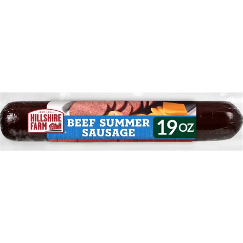 Hillshire Farm Hardwood Smoked Beef Summer Sausage, 19 oz - Walmart.com