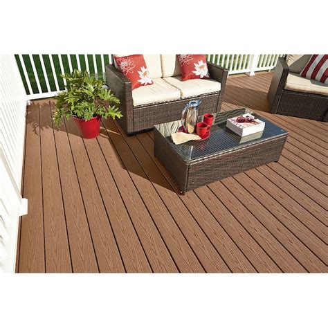Fiberon Good Life 1-in x 5-1/4-in x 20-ft Cabin Square Composite Deck ...