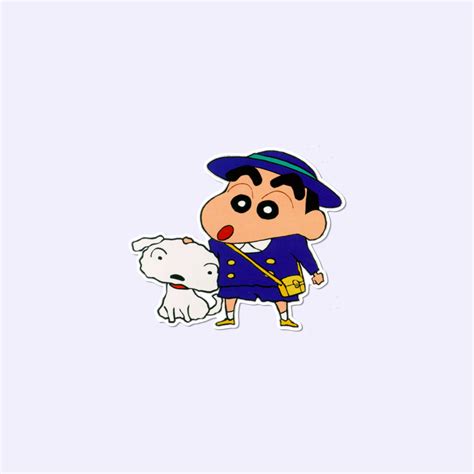 Shinchan And Shiro Sticker – Phorba