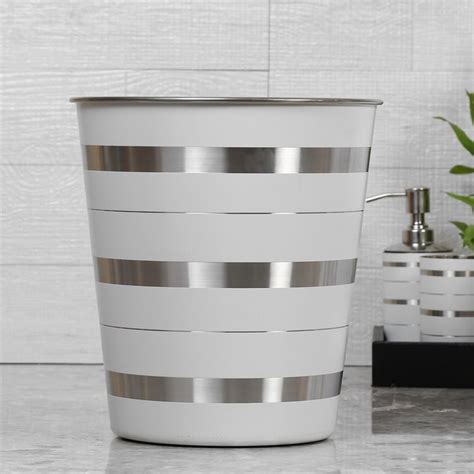 Buy Adrian Lassly White Matte Taper Bin-9 Ltr from Home Centre at just ...