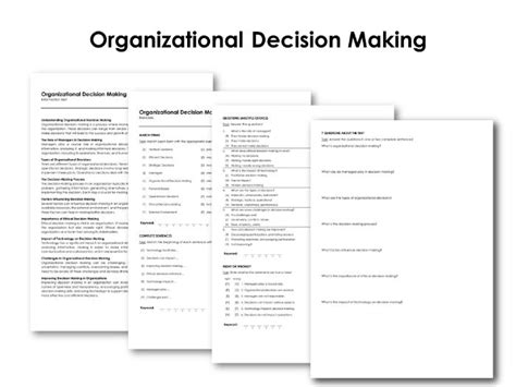 Organizational Decision Making 的图像结果