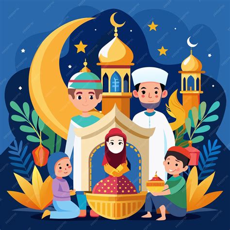 Premium Vector | Ramadan blessings eps vector files for a month of spiritual renewal