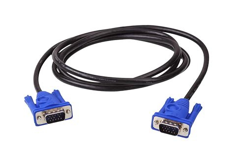 WILDCROC VGA to VGA Connector Cable | Black, 3 metre Long, Flexible ...