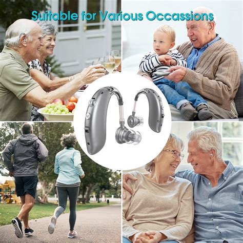 Hearing Aids For Adults Seniors Rechargeable Bte Behind The Ear ...