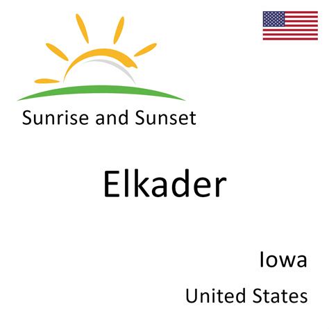 Sunrise and Sunset Times in Elkader, Iowa, United States