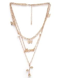 Scintillare By Sukkhi Eye Catchy Gold Plated Triple Layered Pendant ...