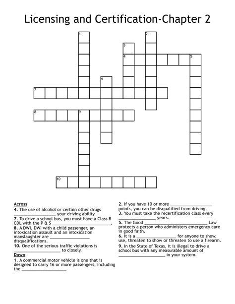 Certification Letters Crossword - prntbl.concejomunicipaldechinu.gov.co