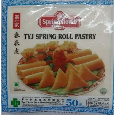 Spring Roll Pastry190mm (7.5") x 50 Sheets (550 gm) TYJ – JITCO