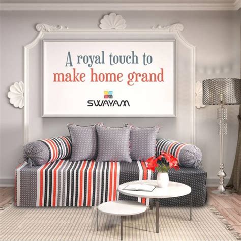 Give Sitting Setup A Fusion Look In Designer Diwan Covers – Swayam India