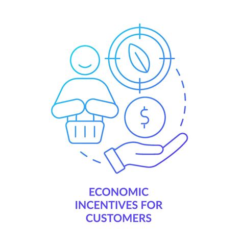 Economic incentives for customers blue gradient concept icon. Zero ...
