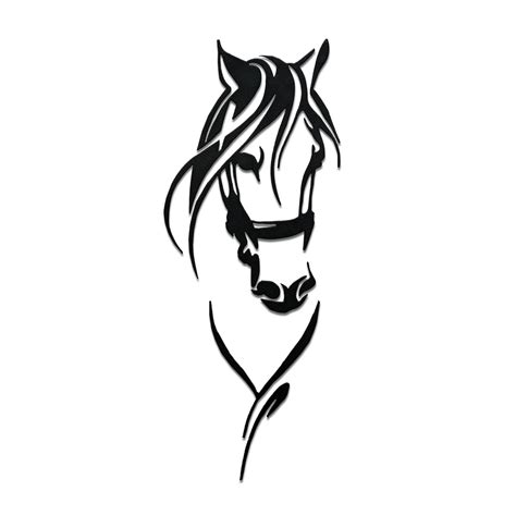 Comet Busters Black Horse Temporary Body Tattoo Sticker (BJ317)
