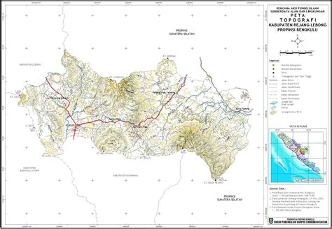 TAKJUB INDONESIA: PETA TOPOGRAFI KABUPATEN REJANG LEBONG, BENGKULU ...