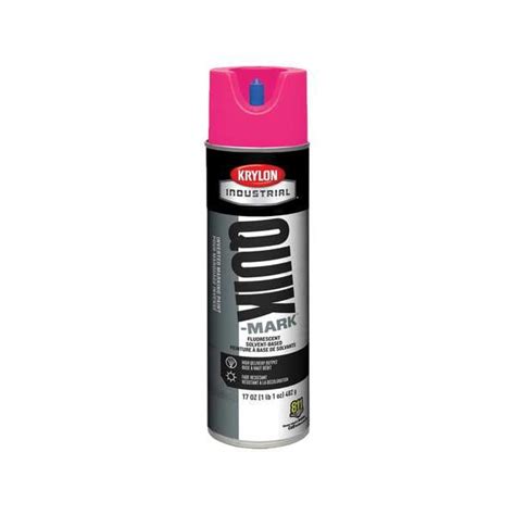 Krylon Industrial Inverted Marking Paint, 17 oz., Fluorescent Hot Pink ...