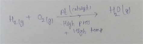 give example A catalytic reaction involving two gaseous reactants. NO ...
