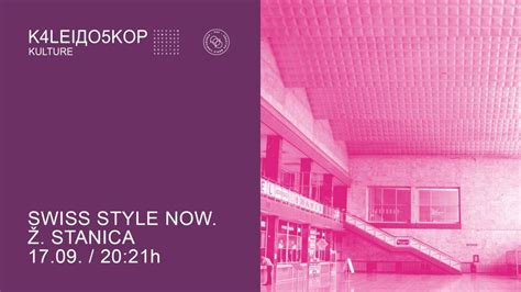 Swiss Style Now - Kaleidoskop kulture 2019 - Turistička organizacija ...