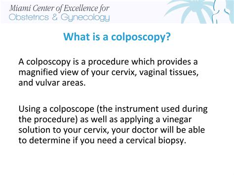 A Colposcopy Overview: How to Prepare and What to Expect | PPT