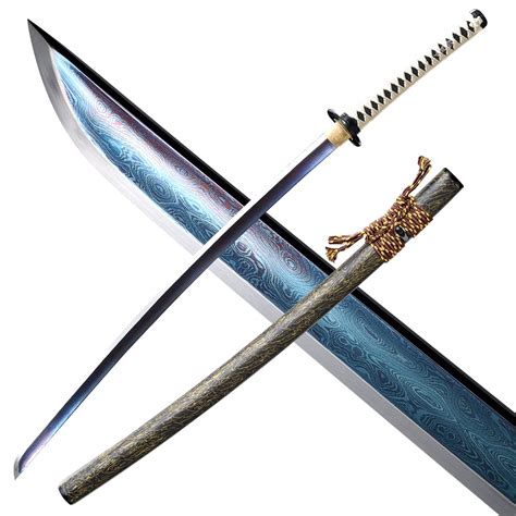 Buy entez Katana Real - Japanese Samurai , Damascus Steel, Carbon Steel ...