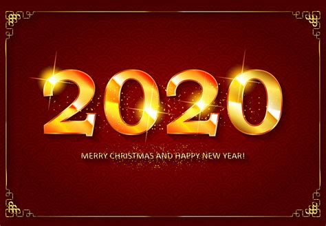 Happy New Year 2020 Desktop Widescreen Wallpaper 45547 - Baltana