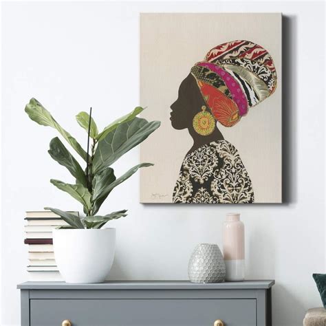 Buy Renditions Gallery African Silhouette Woman (2) Wall Art, Premium ...