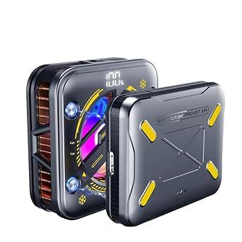 Shijianwy Mobile Phone Cooling Fan, LED Display Gaming Cooler with ...